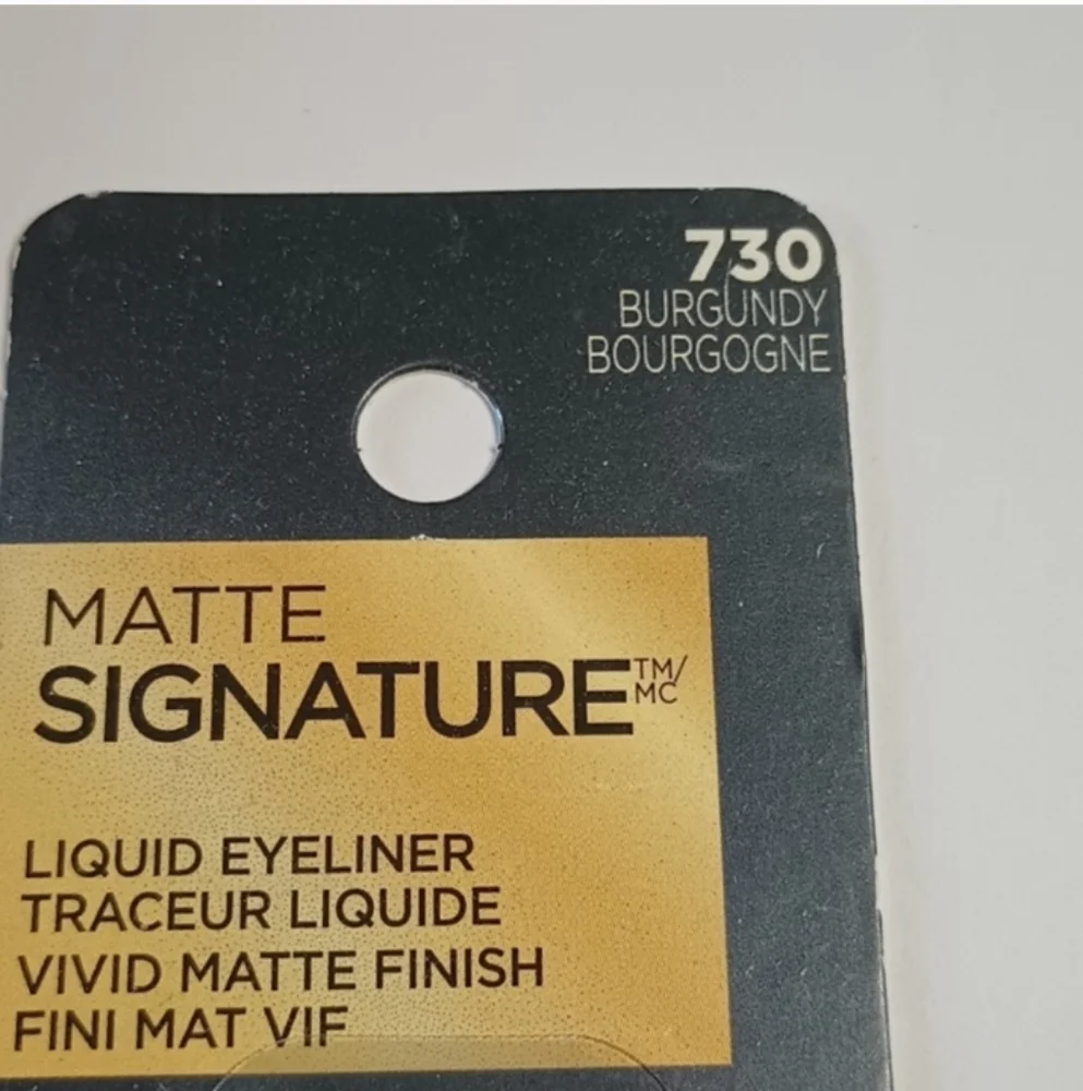 5 x L'Oreal Paris Makeup Matte Signature Liquid Dip Eyeliner BURGUNDY 730